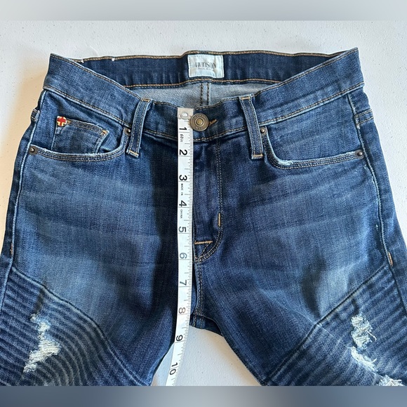 HUDSON | 'Brooklyn Moto Super Skinny' Jeans in Walk of Fame | Size 25 - Picture 10 of 11